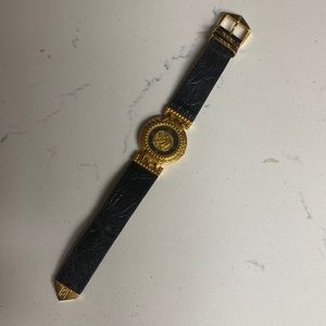 Vintage Giani Versace Signature Gold Plated Watch Good Condition